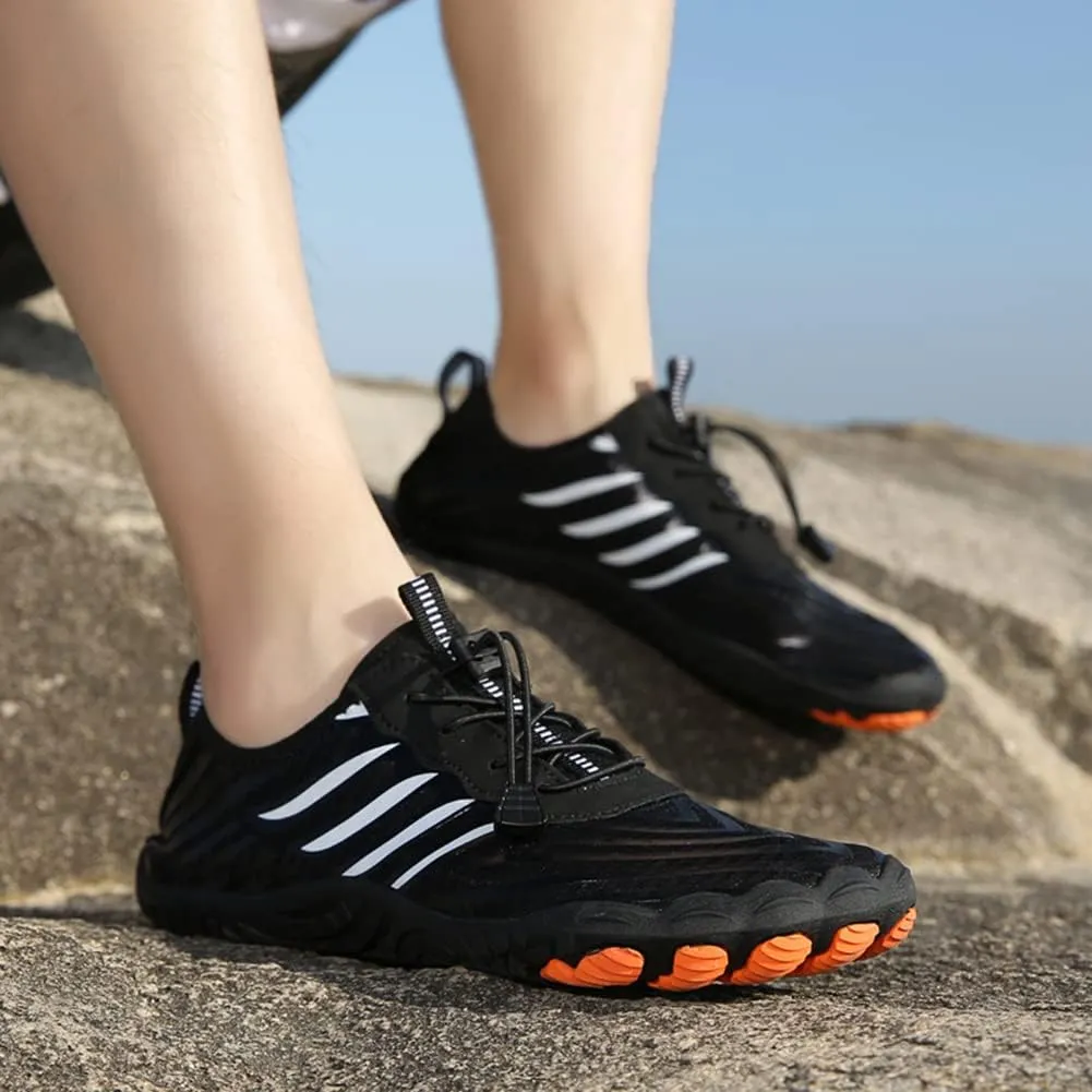 Grounded Footwear for Women, Grounded Footwear for Men with Neuropathy, Grounded Hike Barefoot for Womens Mens Waterproof Trail Running Healthy & Non-Slip Barefoot Shoes
