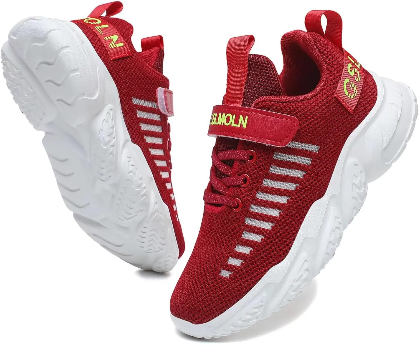 GSLMOLN Boys Girls Tennis Breathable Slip on Shoes School Casual Walking/Running Sports Kids Sneakers