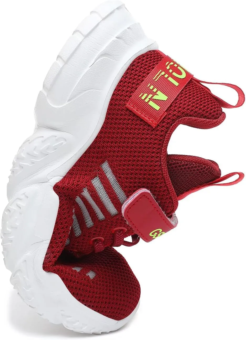 GSLMOLN Boys Girls Tennis Breathable Slip on Shoes School Casual Walking/Running Sports Kids Sneakers