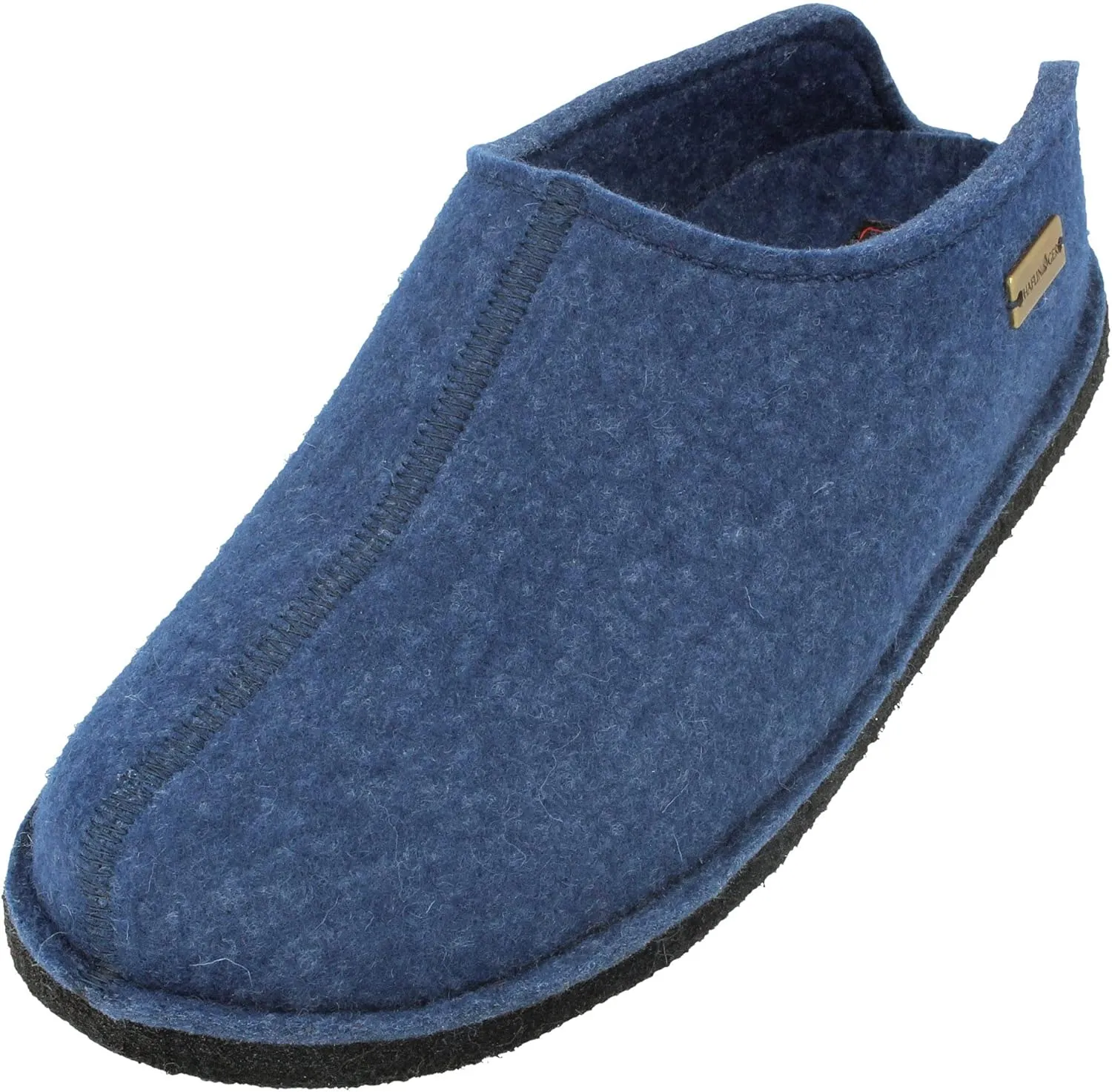 HAFLINGER Men's Open Back Slippers, 4 us