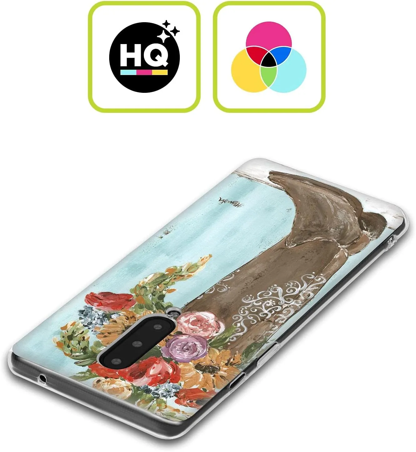 Head Case Designs Officially Licensed Haley Bush Boot Floral Painting Soft Gel Case Compatible with Nothing Phone (2a)