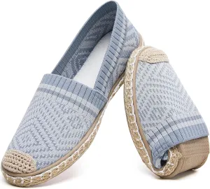 HEAWISH Ballet Flats for Women Loafer Slip on Shoes,Breathable Womens Shoes Dressy Casual Espadrilles for Women Rope Loafer Flats