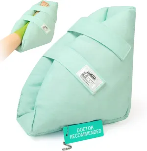 Heel Protectors for Pressure Sores,Adjustable Foot Boot Surgery Recovery Supplies for Elderly Bedridden Pressure Ulcer Ankle Pillow for Bed, Wheelchairs (Light Green - 1 Piece)