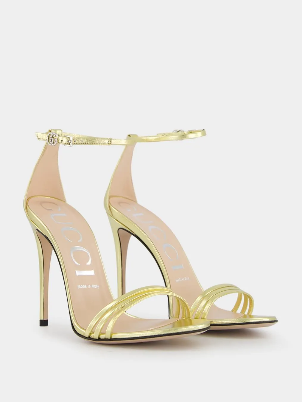Heeled Metallic 110mm Sandal