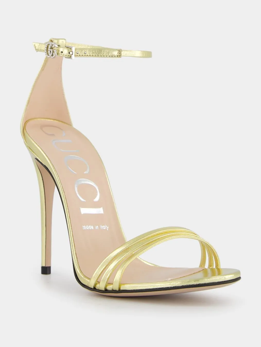 Heeled Metallic 110mm Sandal