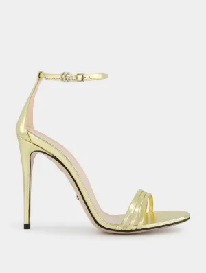Heeled Metallic 110mm Sandal