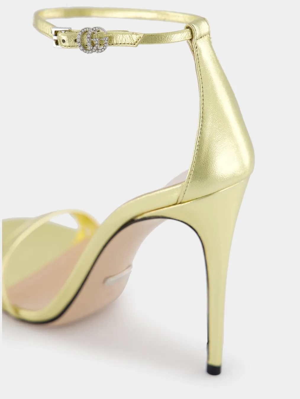 Heeled Metallic 110mm Sandal