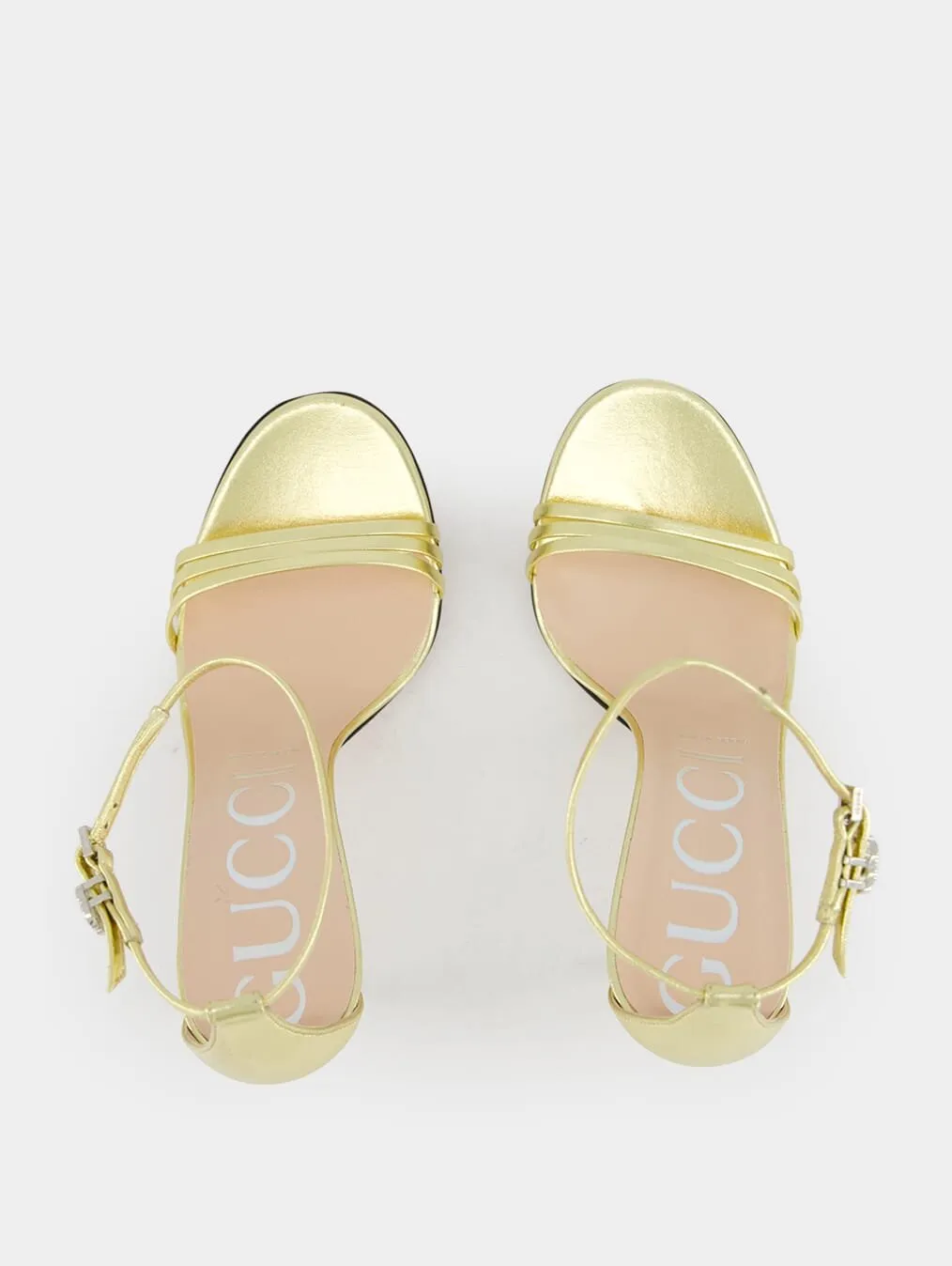 Heeled Metallic 110mm Sandal
