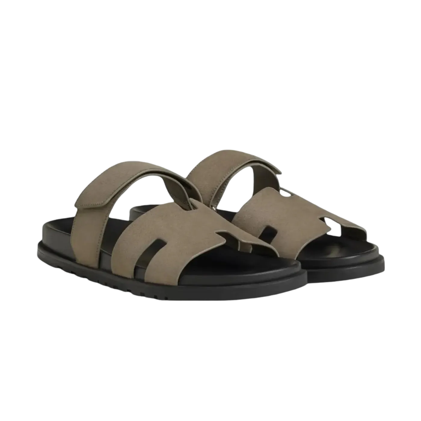 Hermes Chypre Sandal  Etoupe Suede