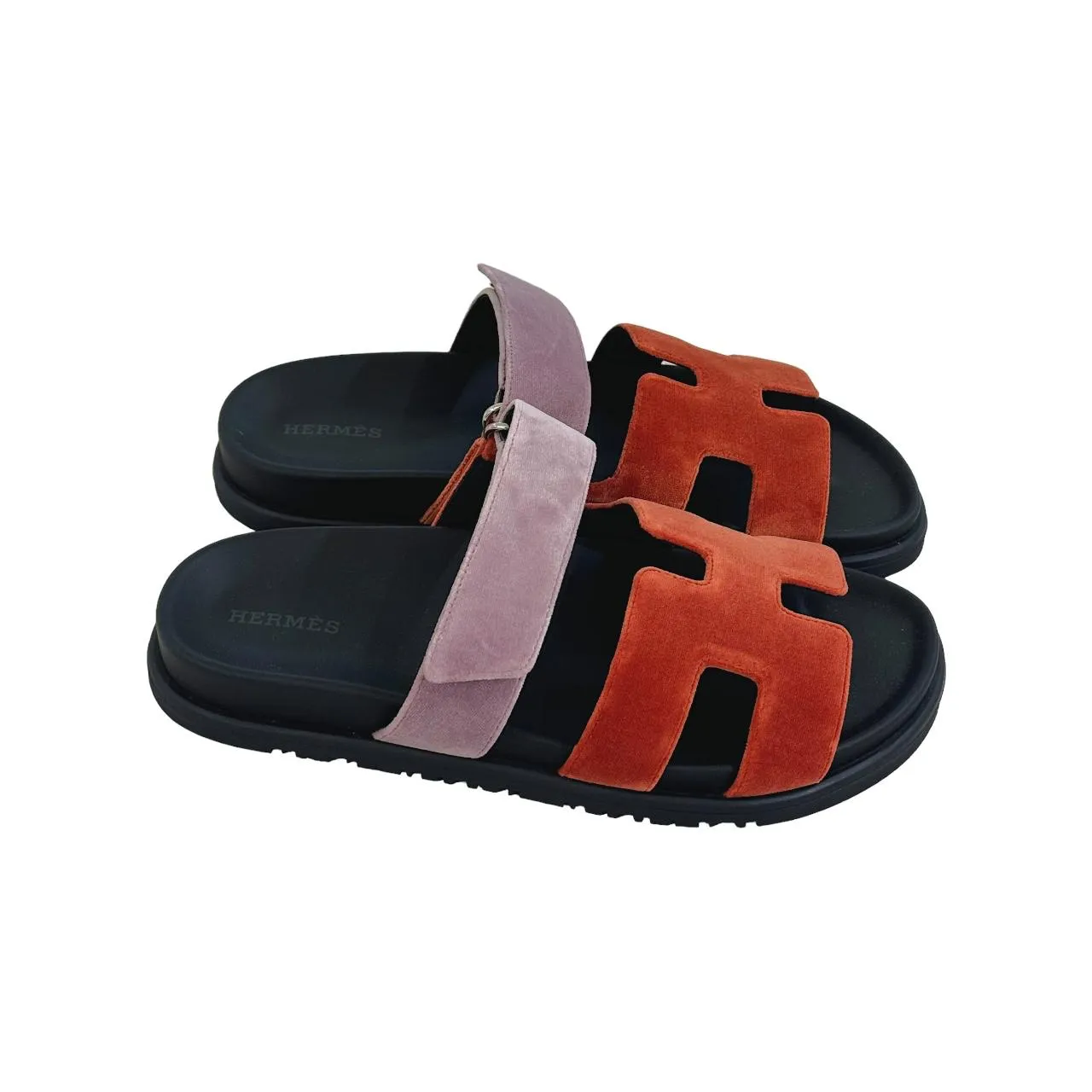 Hermes Chypre Sandal - Orange Canyon / Bruyère