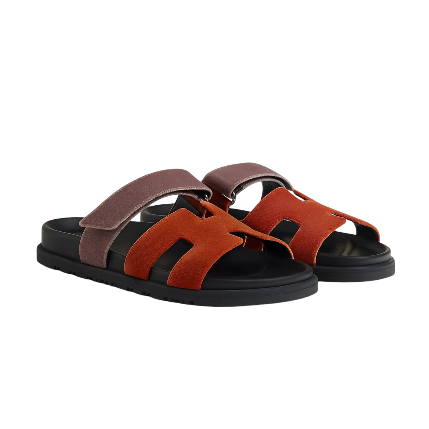 Hermes Chypre Sandal - Orange Canyon / Bruyère