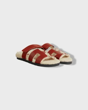 Hermes Chypre Sandal Rouge Sanguine / Écru