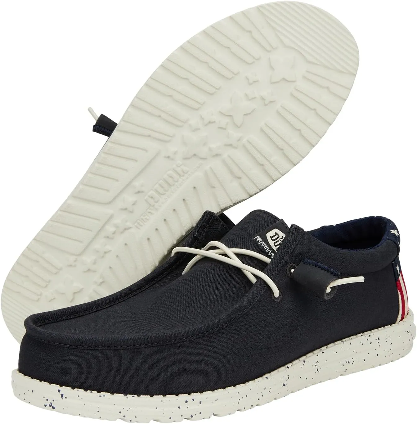 Hey Dude Wally Patriotic, Mens Shoes, Slip-on Loafers, Comfortable & Light-Weight