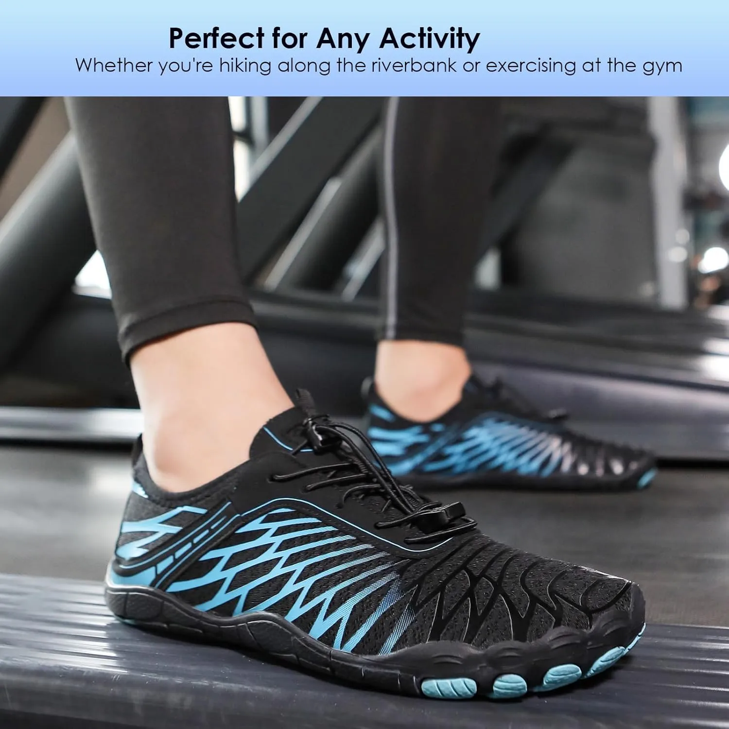Hike Barefoot Shoes Breathable Non-Slip Athletic Footwear Wide Toe Water Shoes for Women & Men