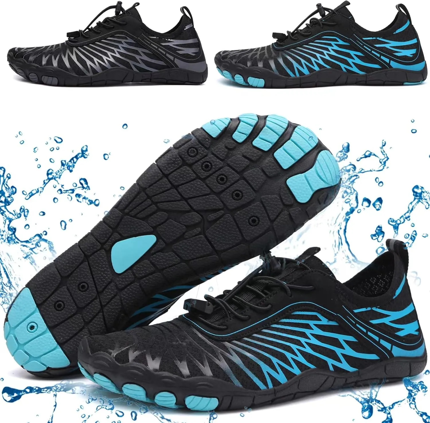 Hike Barefoot Shoes Breathable Non-Slip Athletic Footwear Wide Toe Water Shoes for Women & Men