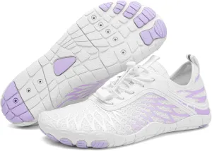 Hike Barefoot Trail Running Shoes - Wide Toe Box Minimalist Athletic Shoes for Women & Men Breathable Quick-Dry Non-Slip Hiking Footwear