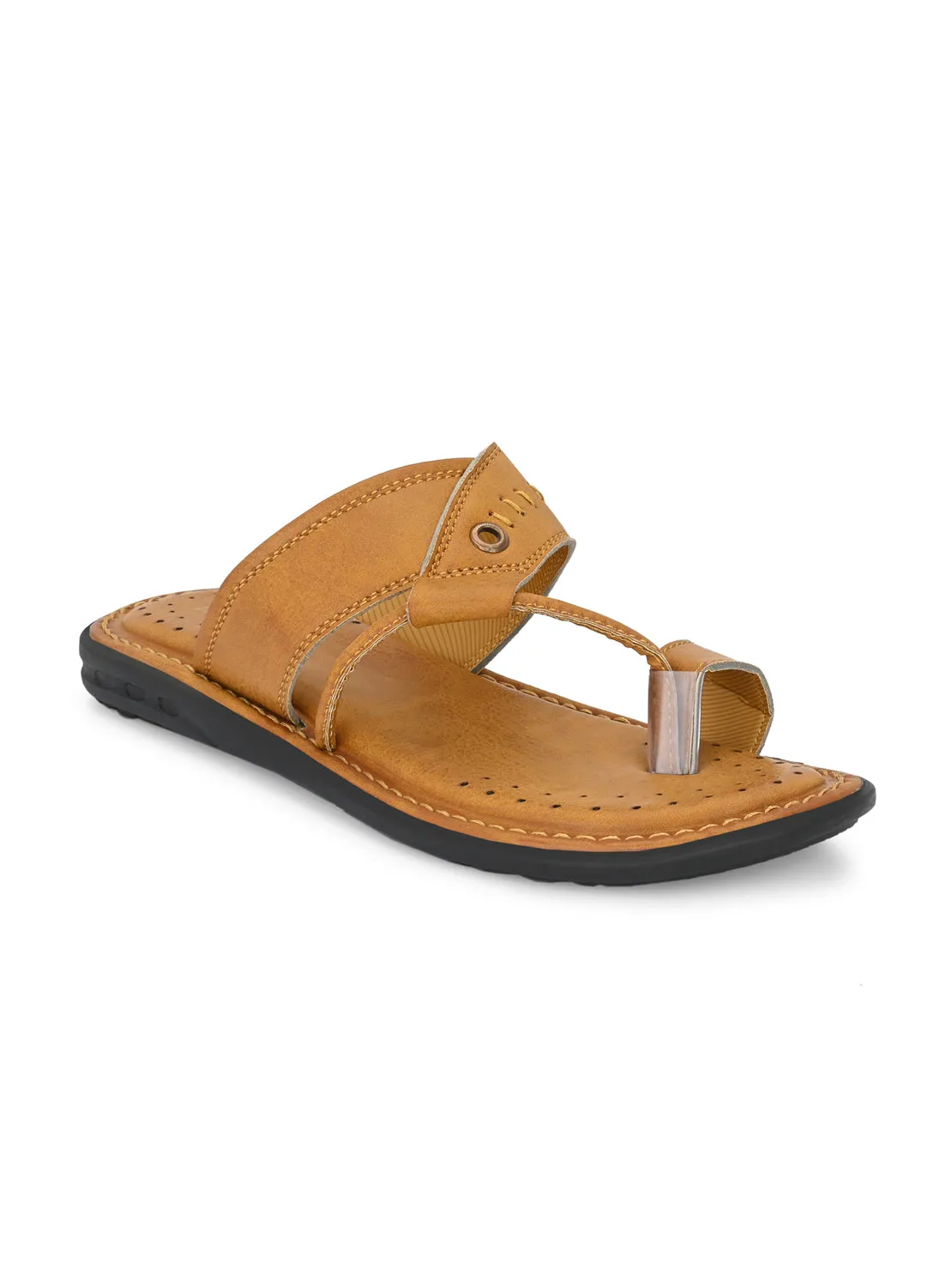 Hirolas® Men's Tan Comfortable Office Slippers (HROMSL14TAN)