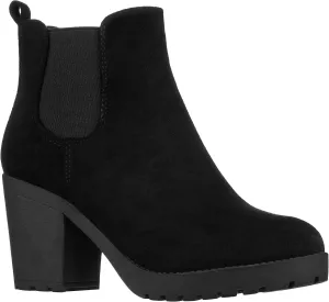 ILLUDE Women’s Ankle Boots Chelsea Bootie Chunky Block Heel Round Toe Boot