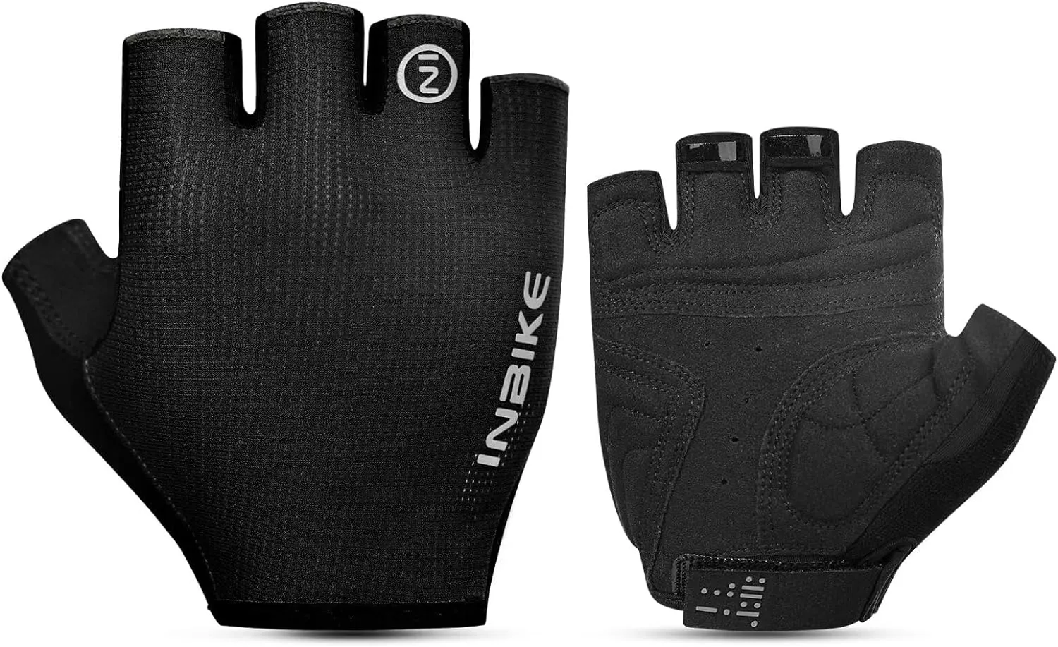 INBIKE Cycling Gloves - Shock-Absorbing, Breathable, Anti-Slip Fingerless Road Bike Gloves for Men & Women