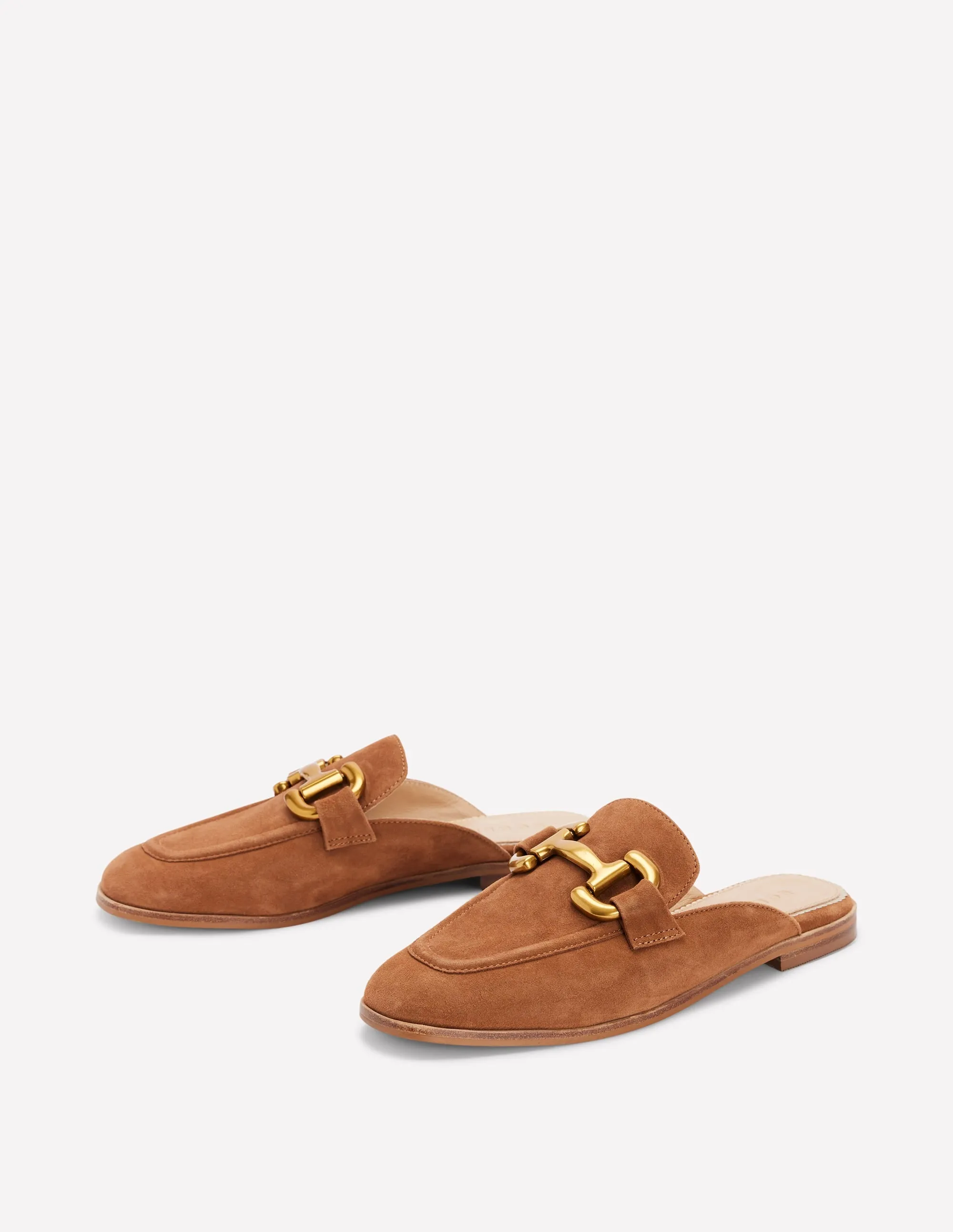 Iris Pantoletten-Loafer mit Trensendetail-Hellbraun
