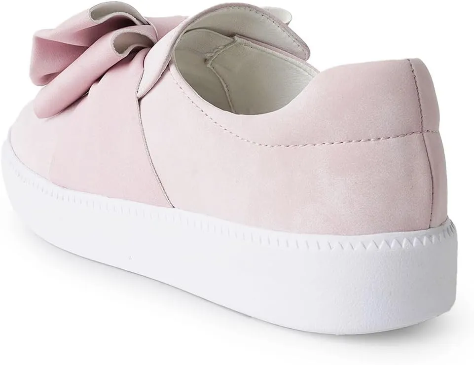 J. Adams Wally Platform Sneakers for Women - Comfortable Slip On Shoes with Bow