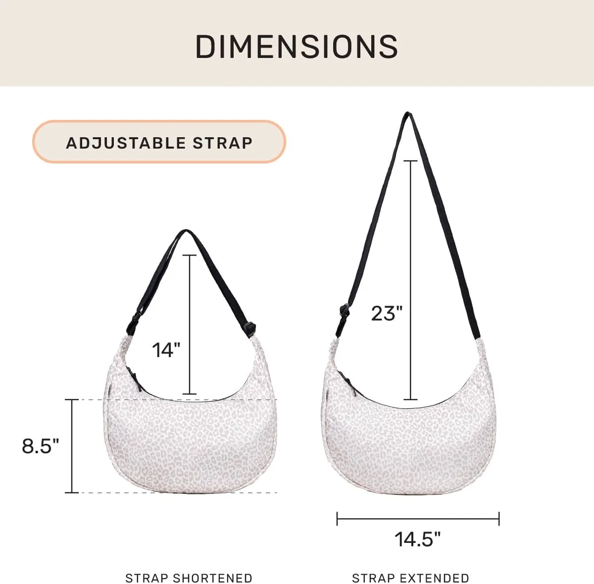 Jadyn Crescent Bag, Large Crossbody for Women – Comfortable, Versatile Anti-Theft Shoulder Bag for Travel, Everyday Use