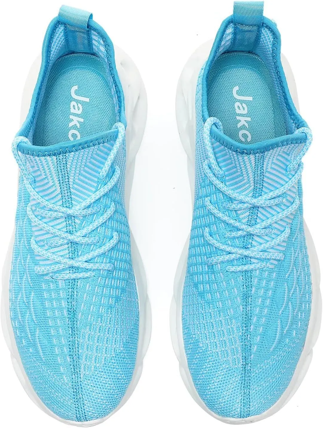 Jakcuz Plus Size Men's Lightweight Walking Shoes Mesh Fish Scale Pattern Fashion Sneakers