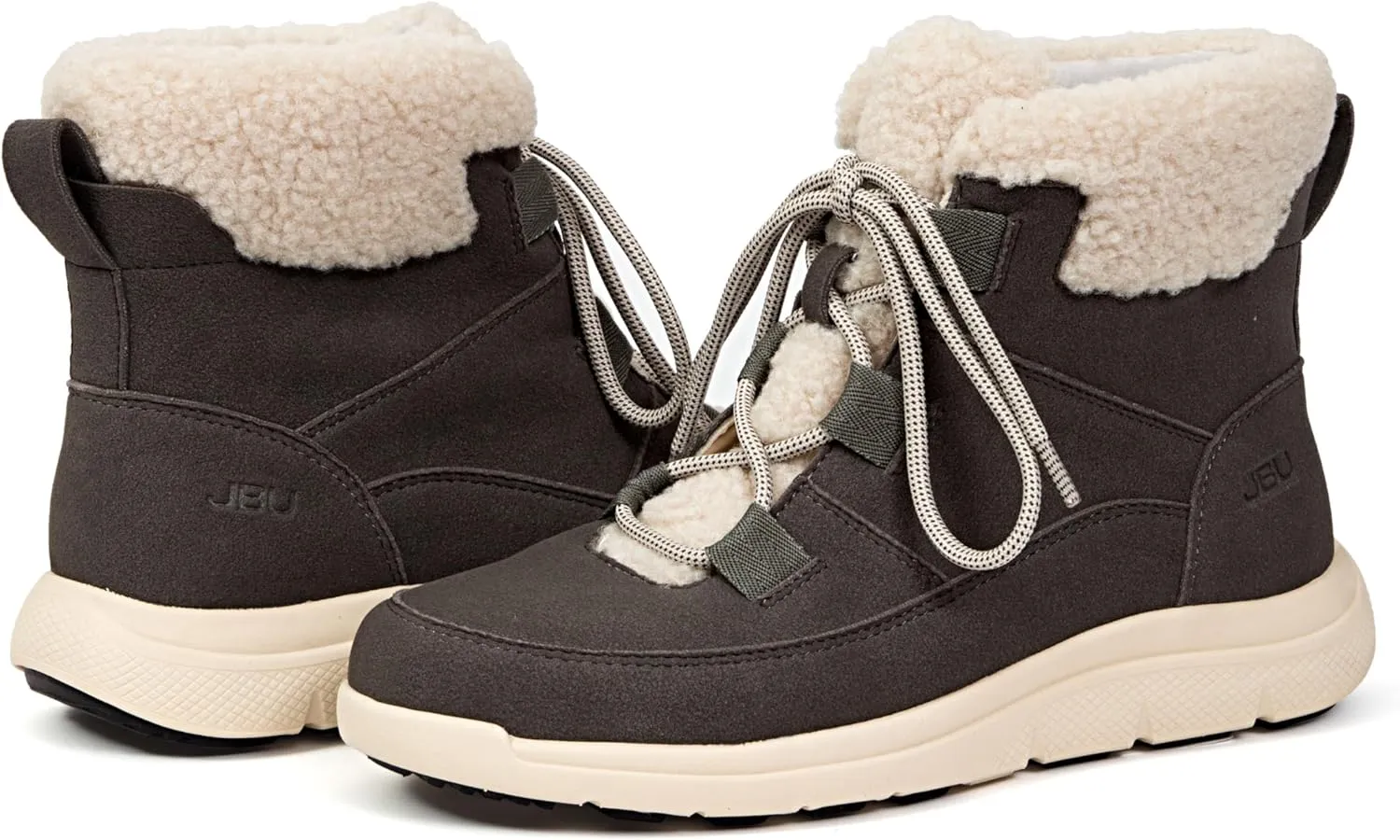 JBU Women's Freeze Lace Up Casual Ankle Winter Boot