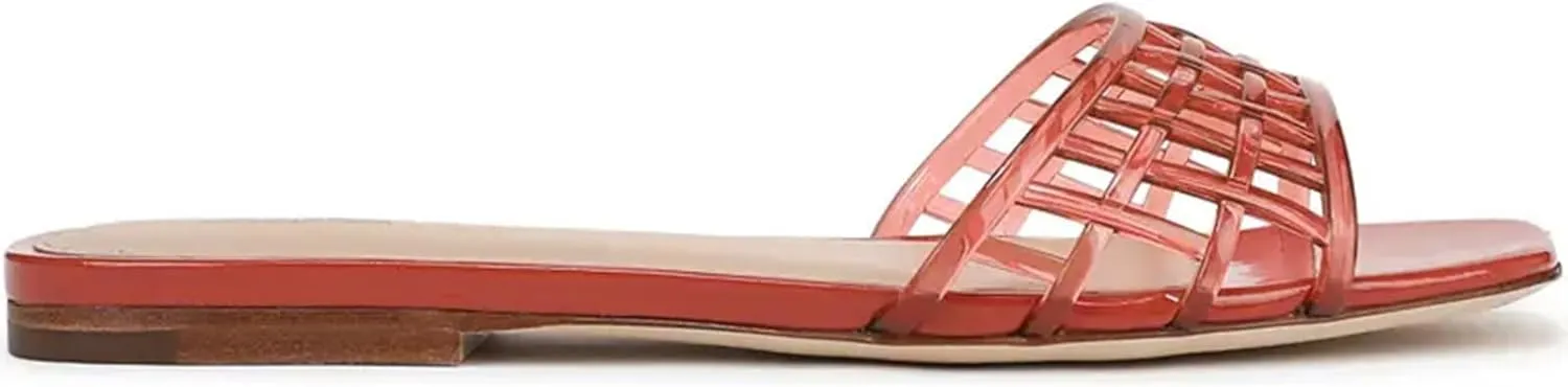 Jelly Slides Sandals for Women Slip on Mesh Comfortable Jelly Flats Sandals Summer Beach Jellies Shoes