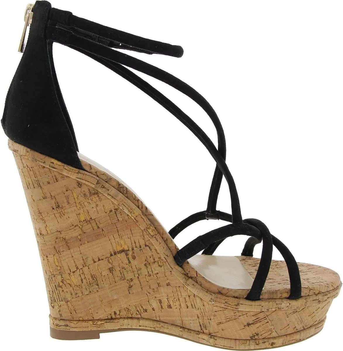 Jessica Simpson Womens Olype Faux Suede Open Toe Wedge Sandals