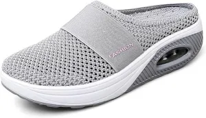 JITUUE Women's Garden Clogs Mesh Slip-on Slippers Summer Breathable Lightweight Quick Drying Garden Shoes Outdoor Walking Slippers