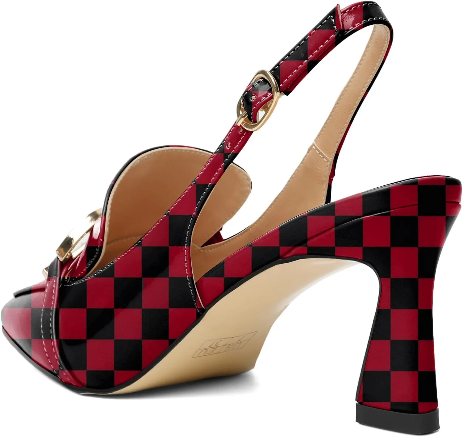 Joseywade Women Slingback Low Kitten Heels Loafer Pumps 2.5 Inch Heeled Sandals Closed Toe Dress Shoes