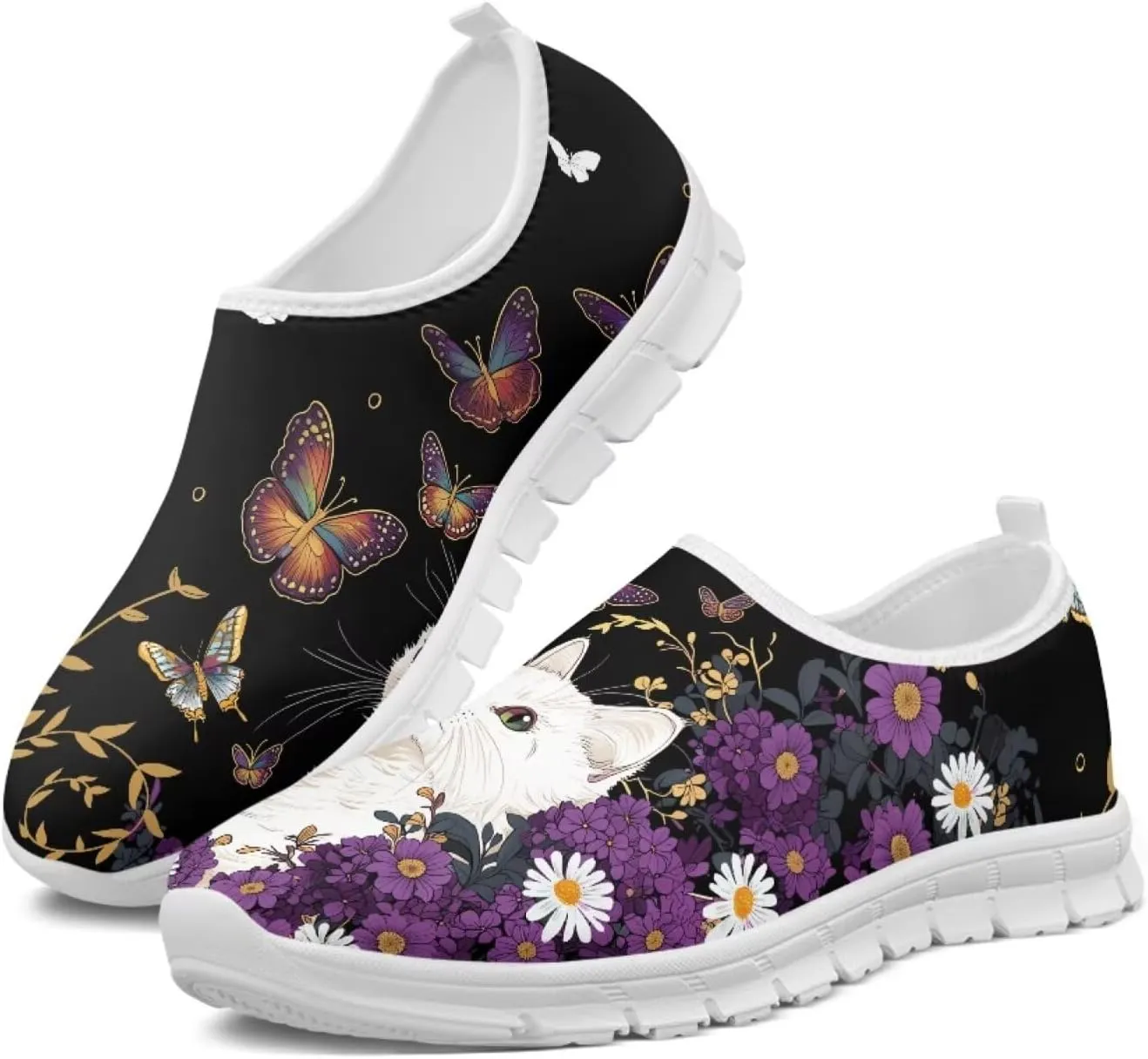 JoyLamoria Hummingbird Sneakers Low Top Flats Loafer Lightweight Walking Travel Shoes Girls 2025 Fashion Boat Shoes