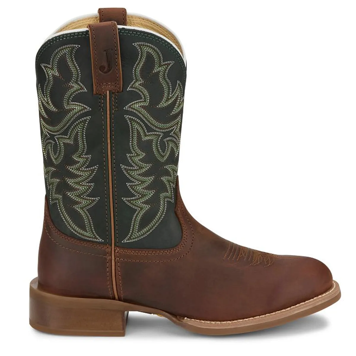 Justin Back Men Footwear Cowboy/Western Wild Bill 11" Western Color Brown (#FN7352)