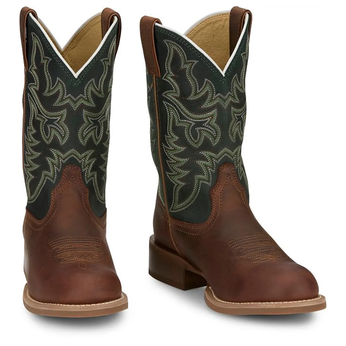 Justin Back Men Footwear Cowboy/Western Wild Bill 11" Western Color Brown (#FN7352)
