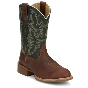 Justin Back Men Footwear Cowboy/Western Wild Bill 11" Western Color Brown (#FN7352)