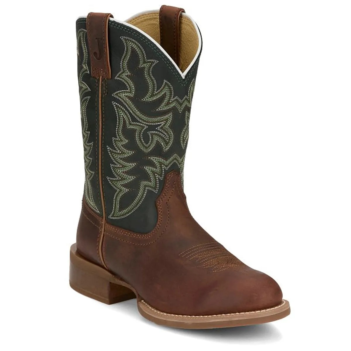 Justin Back Men Footwear Cowboy/Western Wild Bill 11" Western Color Brown (#FN7352)