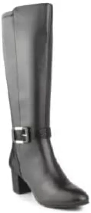 Karen Scott Isabell Wide-Calf Dress Boots, Black, Size 7.5M