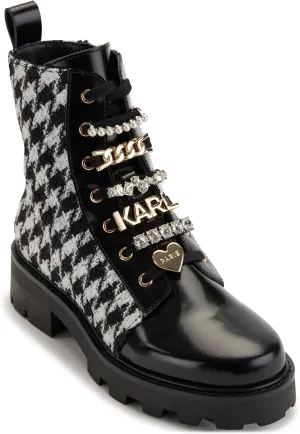 KARL LAGERFELD womens Everyday Cold Weather Mela - Combat Boot