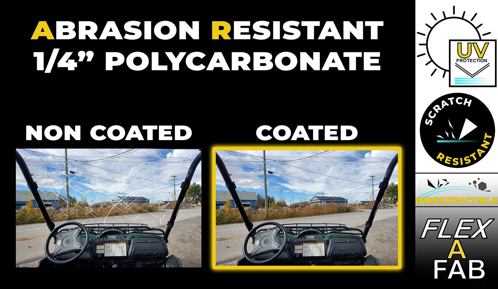 KAWASAKI MULE PRO FX DX 2015  Windshield Half Lower
