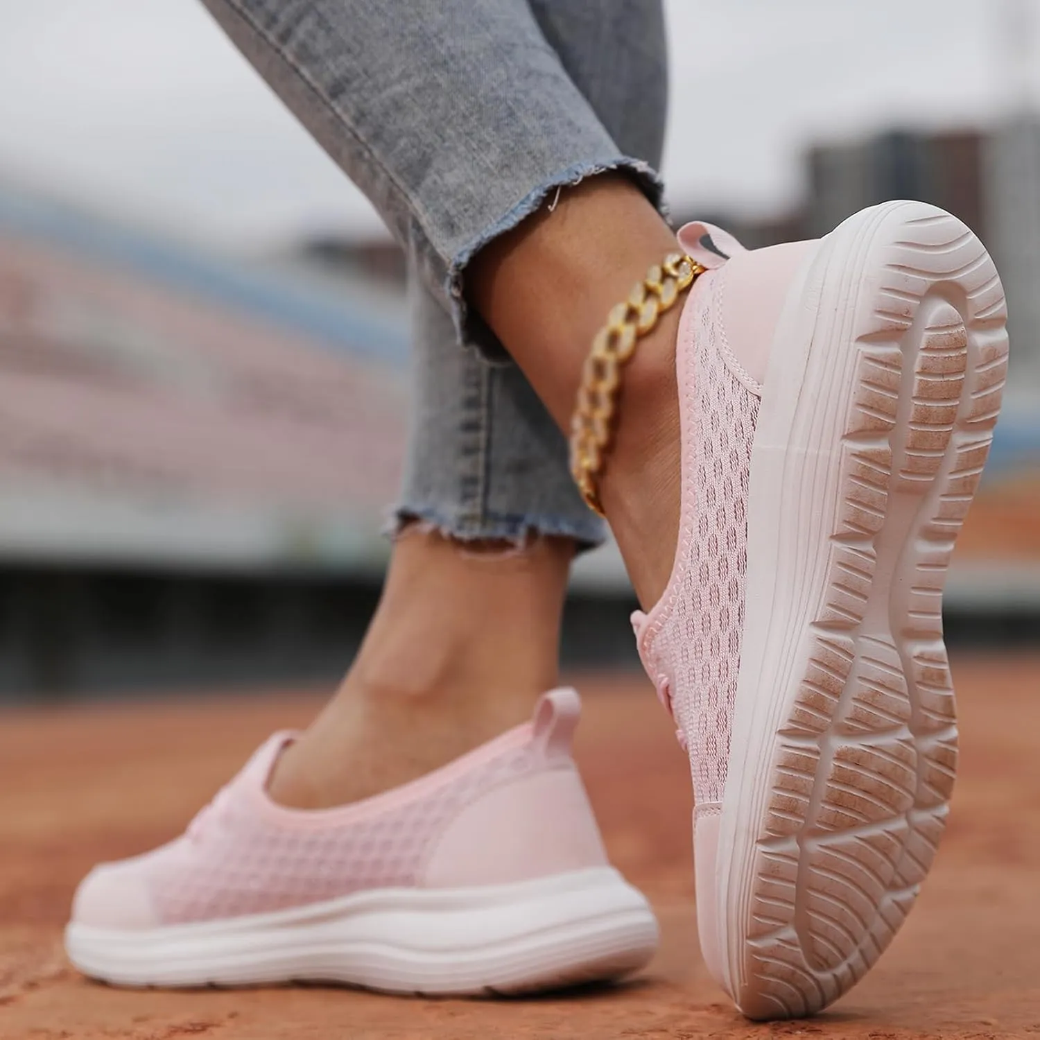 KCTRFSJ Women Kotsas Arch Support Orthopedic Shoes,Walkclouds Breathable Slip-On Flat Walking Shoes,Lightweight Breathable Non-Slip Low Top Casual Shoe