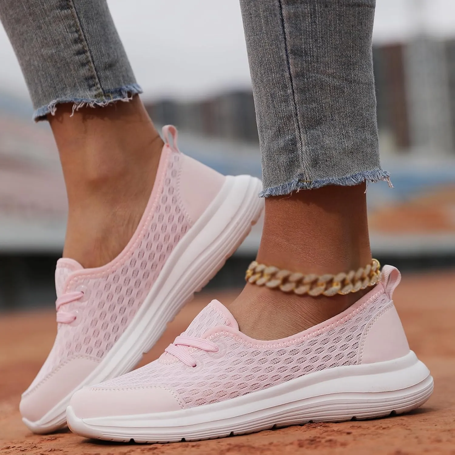 KCTRFSJ Women Kotsas Arch Support Orthopedic Shoes,Walkclouds Breathable Slip-On Flat Walking Shoes,Lightweight Breathable Non-Slip Low Top Casual Shoe