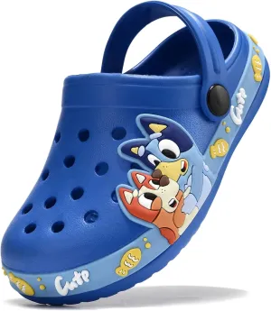 Kids'Clogs Lightweight Breathable EVA Slip-On Sandals with Adjustable Strap Non-Slip Outdoor Indoor Shoes for Boys Girls Water Play Beach Garden