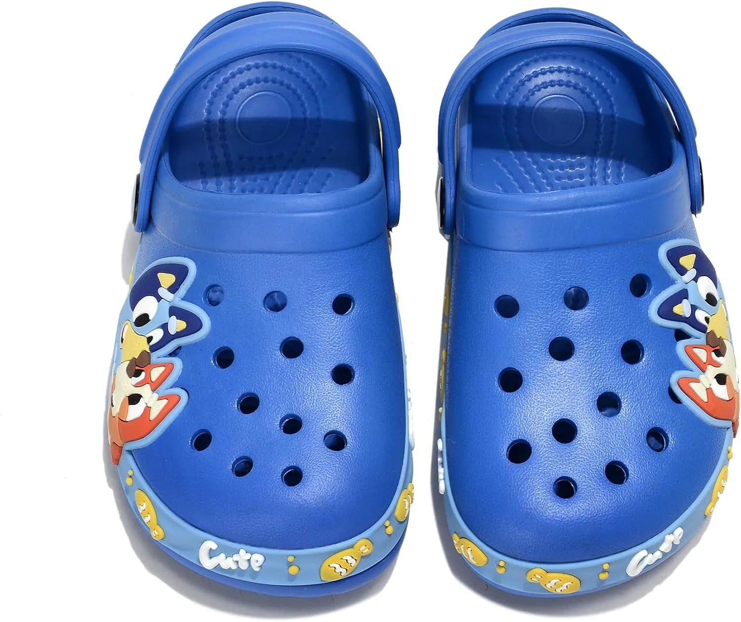 Kids'Clogs Lightweight Breathable EVA Slip-On Sandals with Adjustable Strap Non-Slip Outdoor Indoor Shoes for Boys Girls Water Play Beach Garden