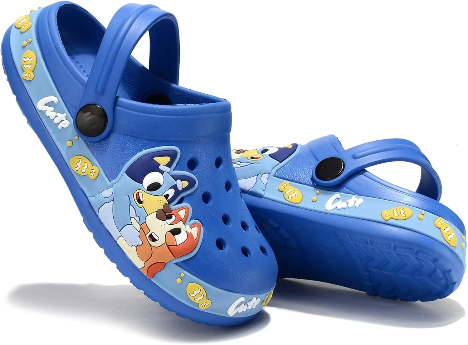 Kids'Clogs Lightweight Breathable EVA Slip-On Sandals with Adjustable Strap Non-Slip Outdoor Indoor Shoes for Boys Girls Water Play Beach Garden