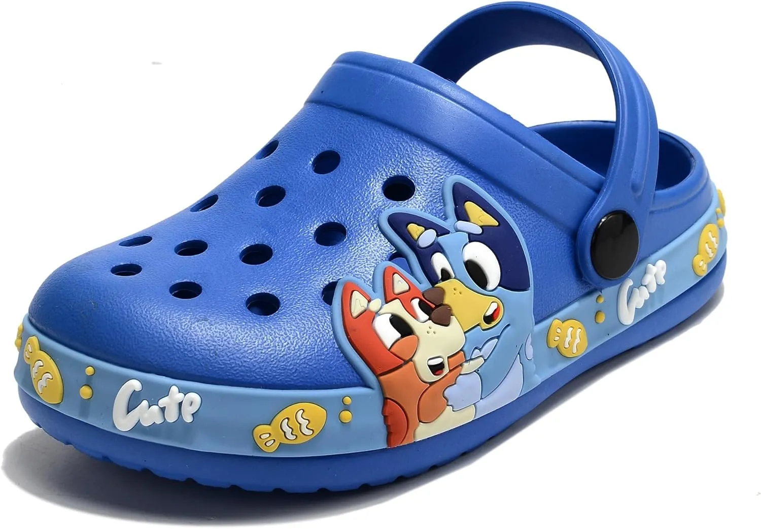 Kids'Clogs Lightweight Breathable EVA Slip-On Sandals with Adjustable Strap Non-Slip Outdoor Indoor Shoes for Boys Girls Water Play Beach Garden