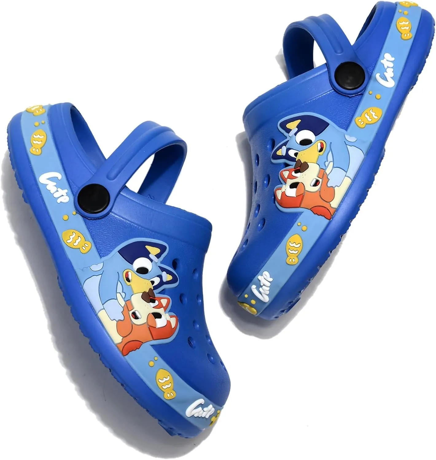 Kids'Clogs Lightweight Breathable EVA Slip-On Sandals with Adjustable Strap Non-Slip Outdoor Indoor Shoes for Boys Girls Water Play Beach Garden