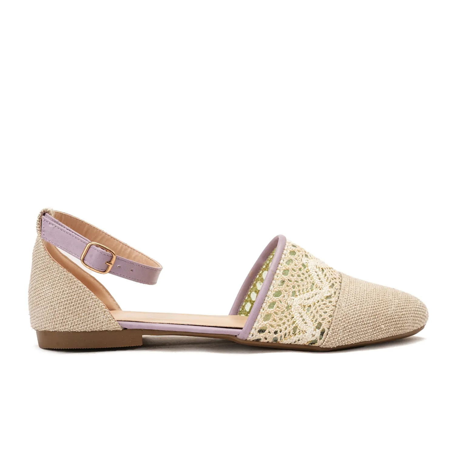 Knitted sandal - purple
