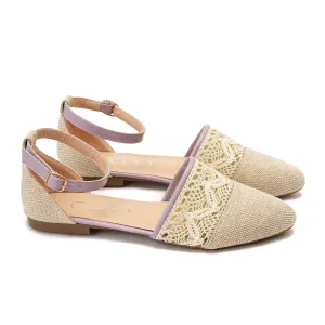 Knitted sandal - purple