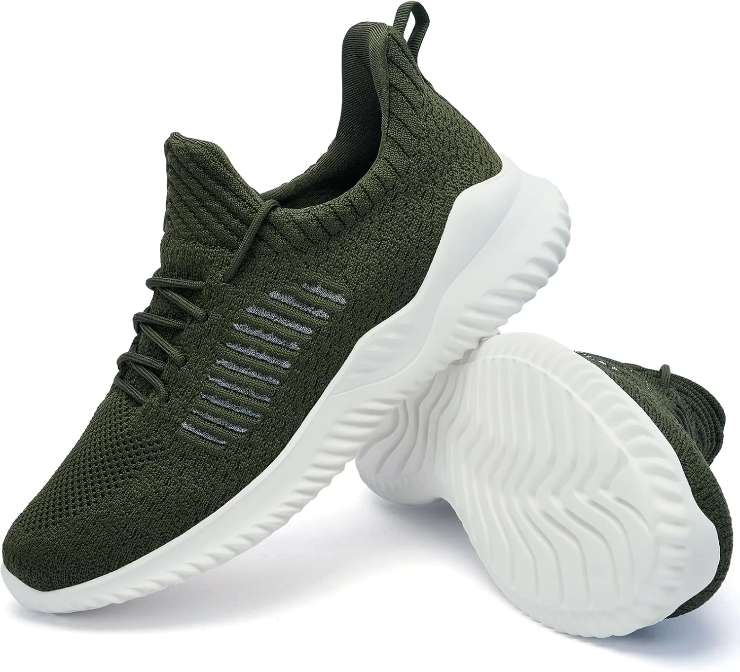 KPP Walking Shoes for Men Breathable Tennis Running Gym Sneakers Slip On Memory Foam Shoes